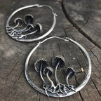 Pendientes Aros Vintage de Champiñones