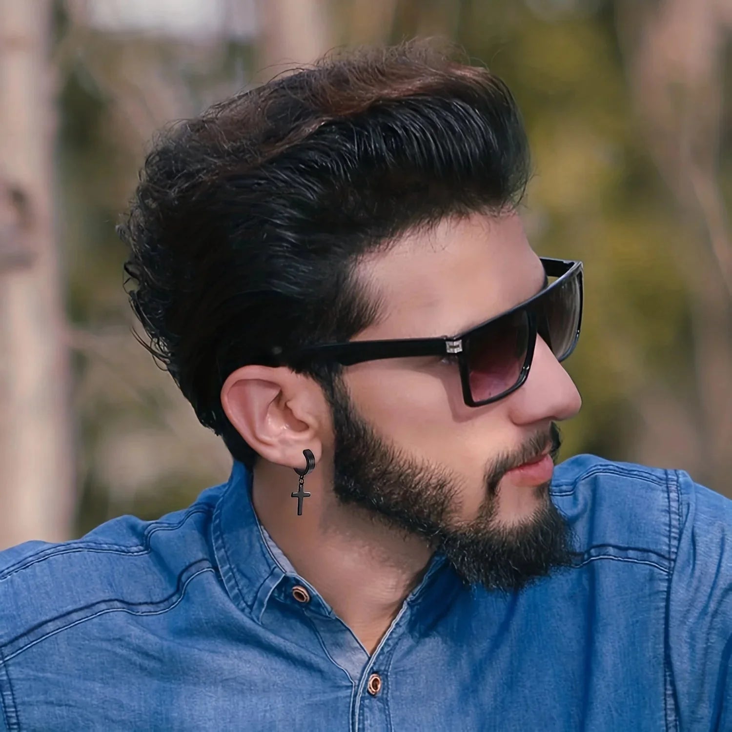 Pendientes Cruz Hombre Mujer