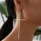 Pendientes Cruz Larga