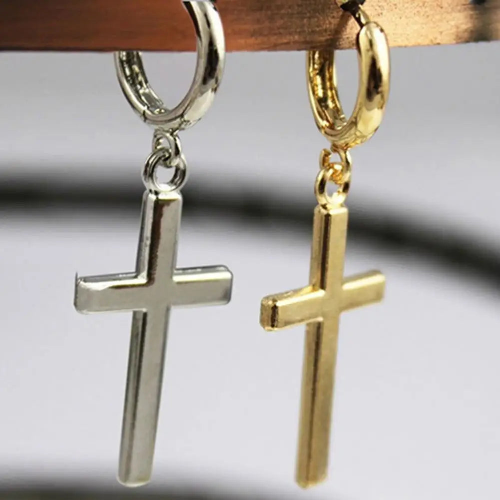 Pendientes Colgantes de Cruz