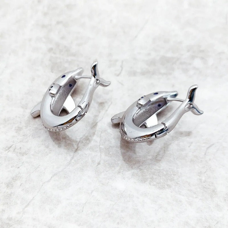 Pendientes Delfín Zafiro - Exception®