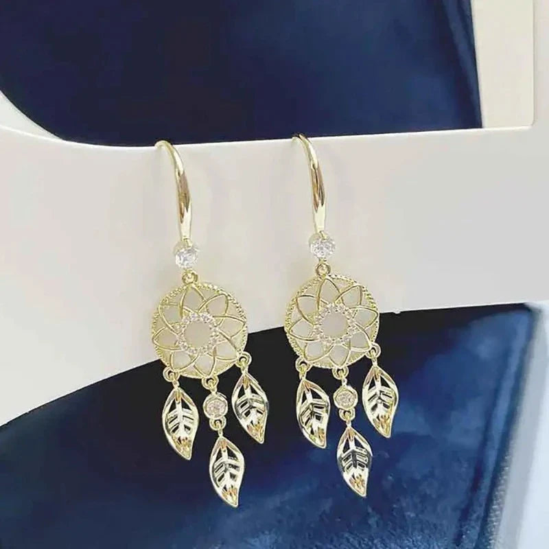 Aretes Dorados Atrapasueños oro