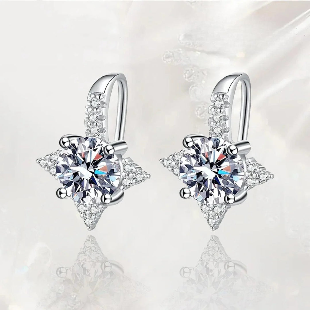Pendientes Estrellas Fugaces Moissanita