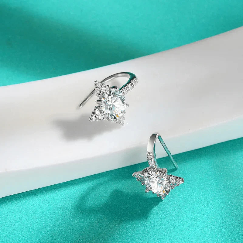 Pendientes Estrellas Fugaces Moissanita