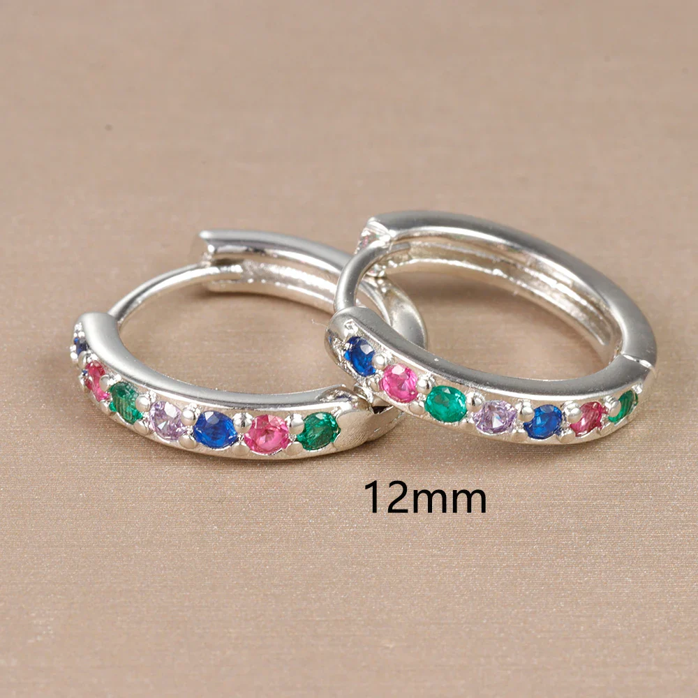 Boucles d'oreilles femme arc-en-ciel
