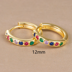 Boucles d'oreilles femme arc-en-ciel