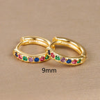 Boucles d'oreilles femme arc-en-ciel
