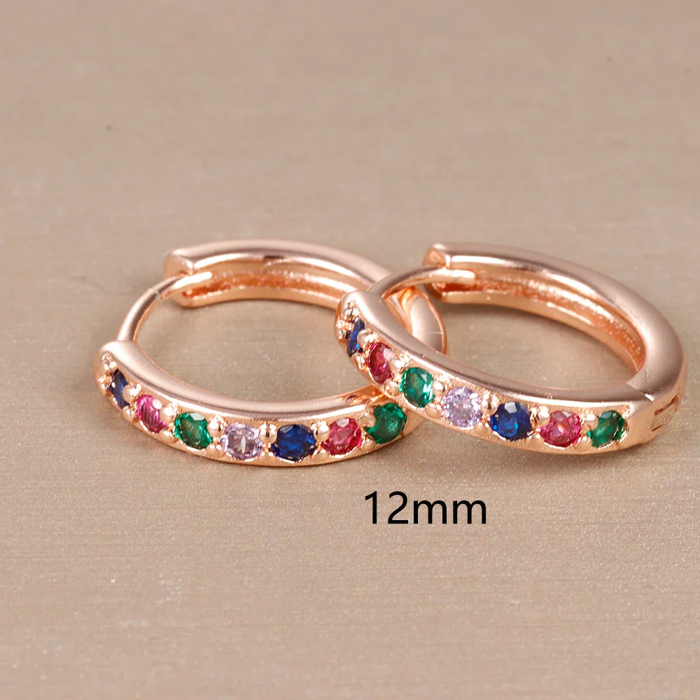 Boucles d'oreilles femme arc-en-ciel