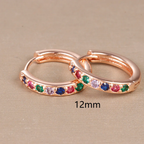 Boucles d'oreilles femme arc-en-ciel