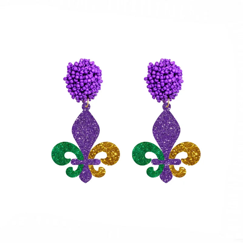Pendientes Colgantes para Mujer Flor de Lis