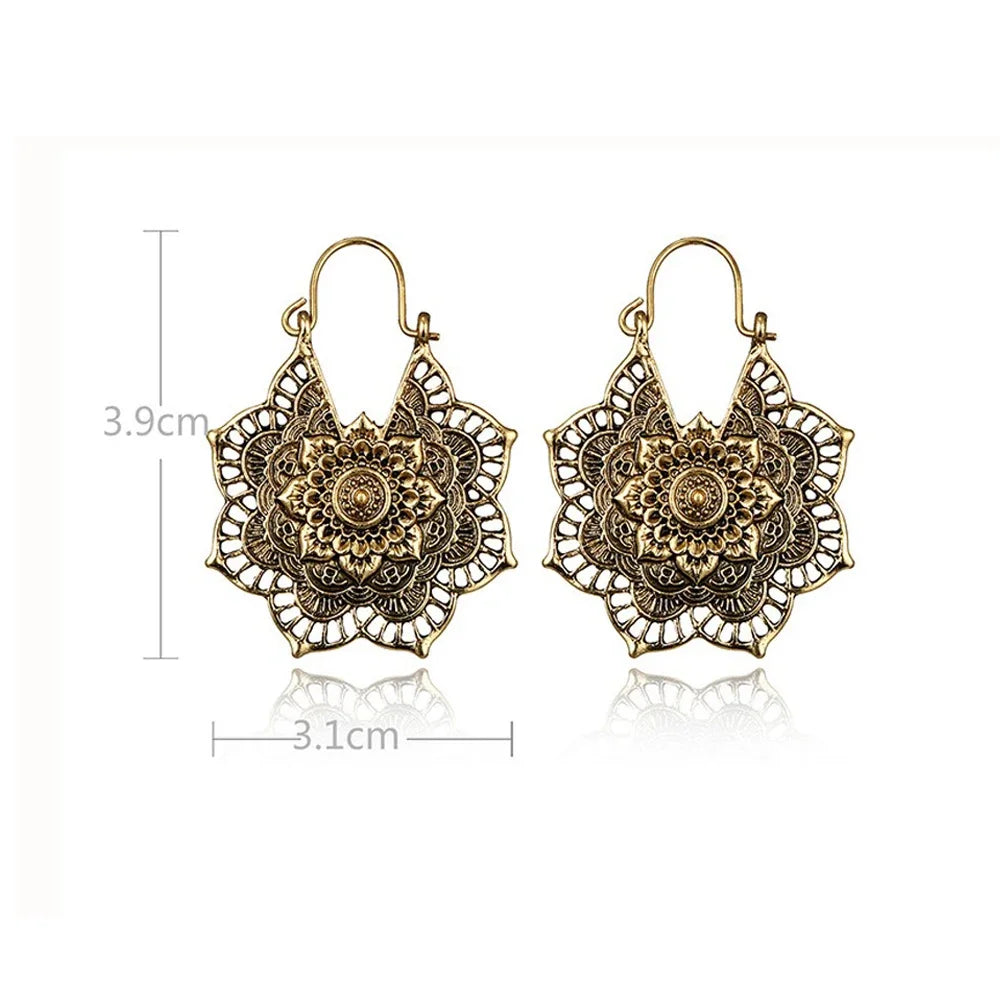 Pendientes para mujer Mandala Flor