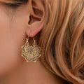 Pendientes para mujer Mandala Flor oro