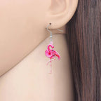 Pendientes de Flamencos Rosados