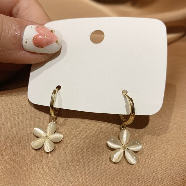 Pendientes Flor Ópalo