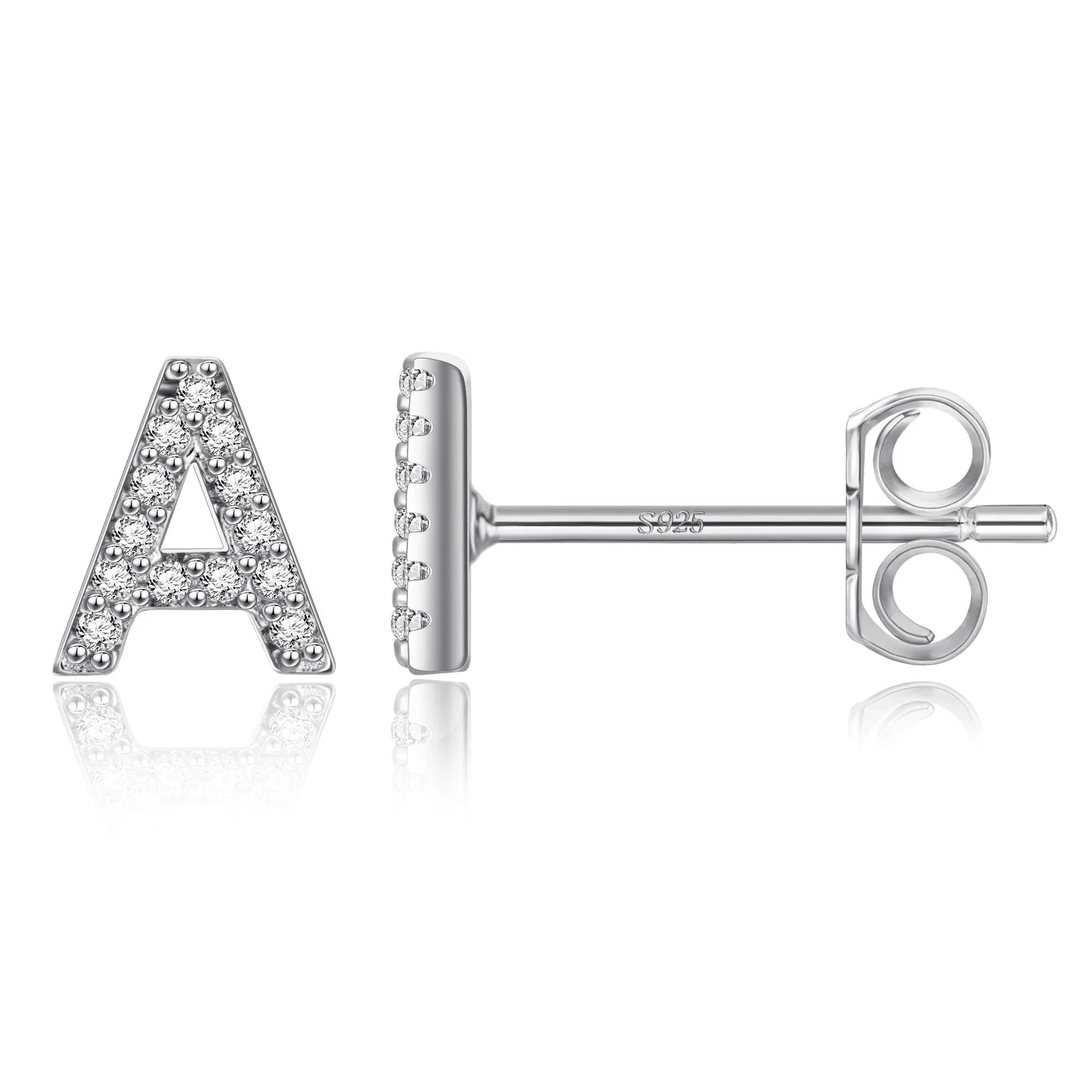 Boucles d'oreilles initiale - lettre