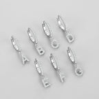 Boucles d'oreilles initiale - lettre