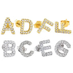 Boucles d'oreilles initiale - lettre