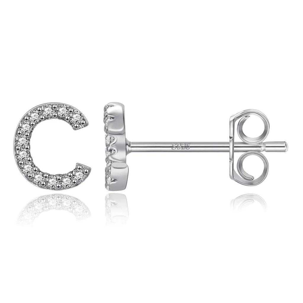Boucles d'oreilles initiale - lettre