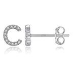 Boucles d'oreilles initiale - lettre