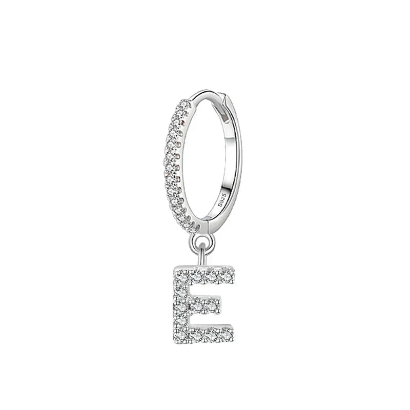 Boucles d'oreilles initiale - lettre