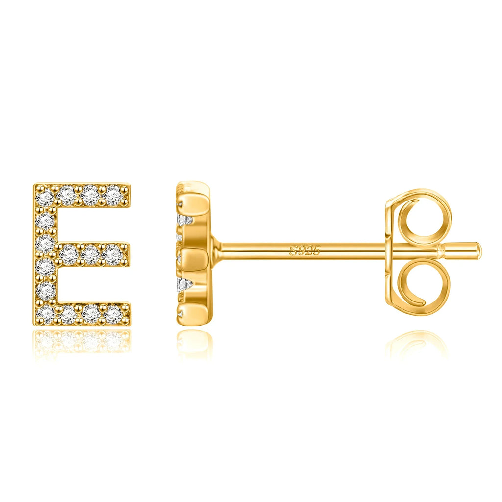 Boucles d'oreilles initiale - lettre