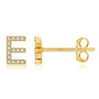 Boucles d'oreilles initiale - lettre