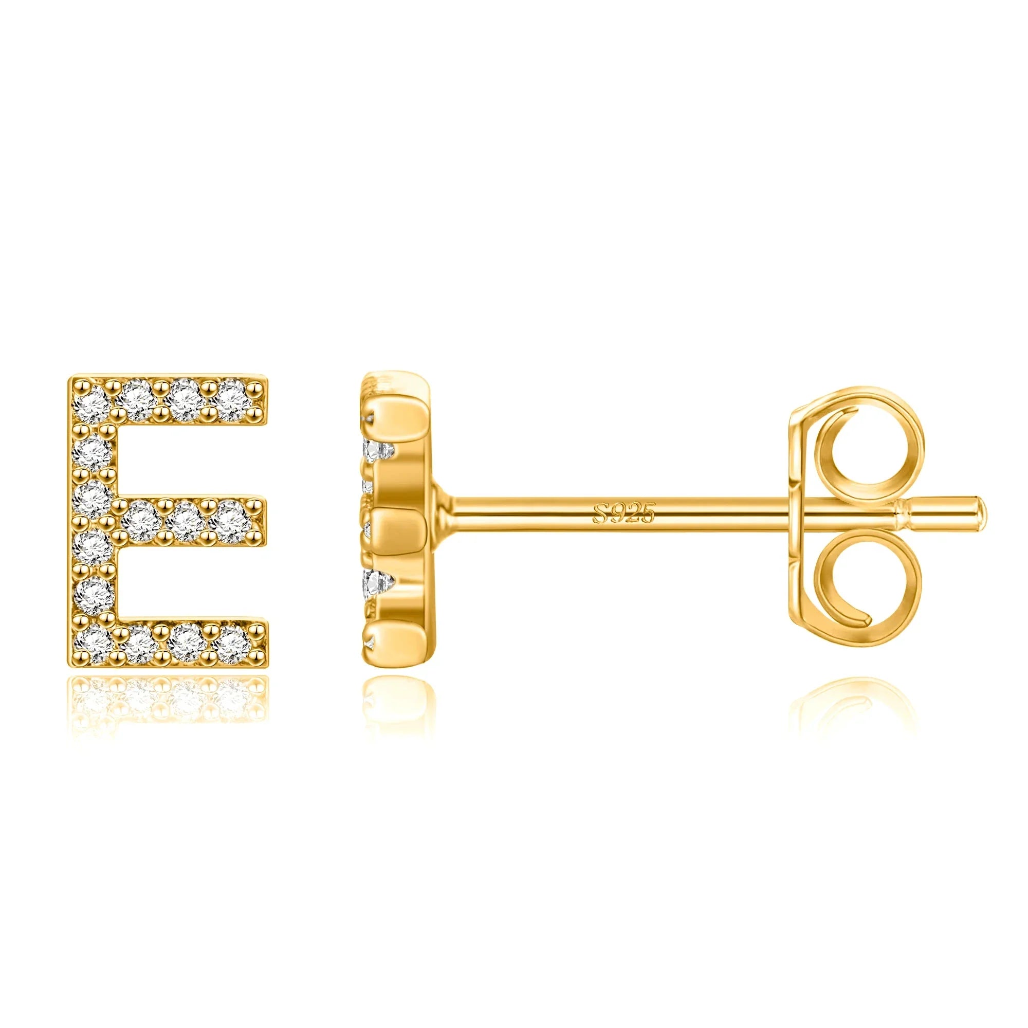 Boucles d'oreilles initiale - lettre