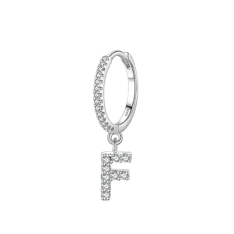 Boucles d'oreilles initiale - lettre