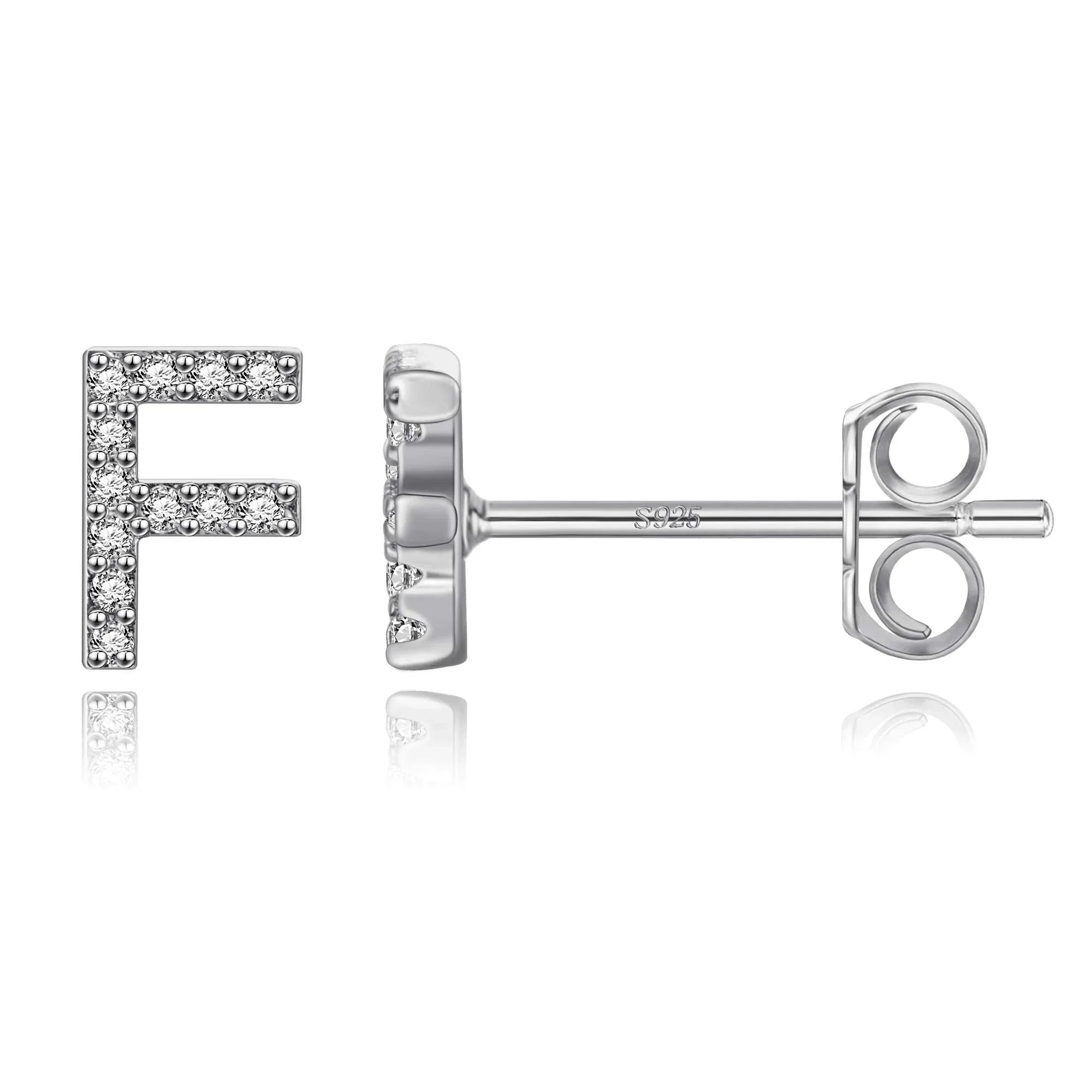 Boucles d'oreilles initiale - lettre