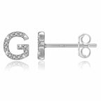 Boucles d'oreilles initiale - lettre