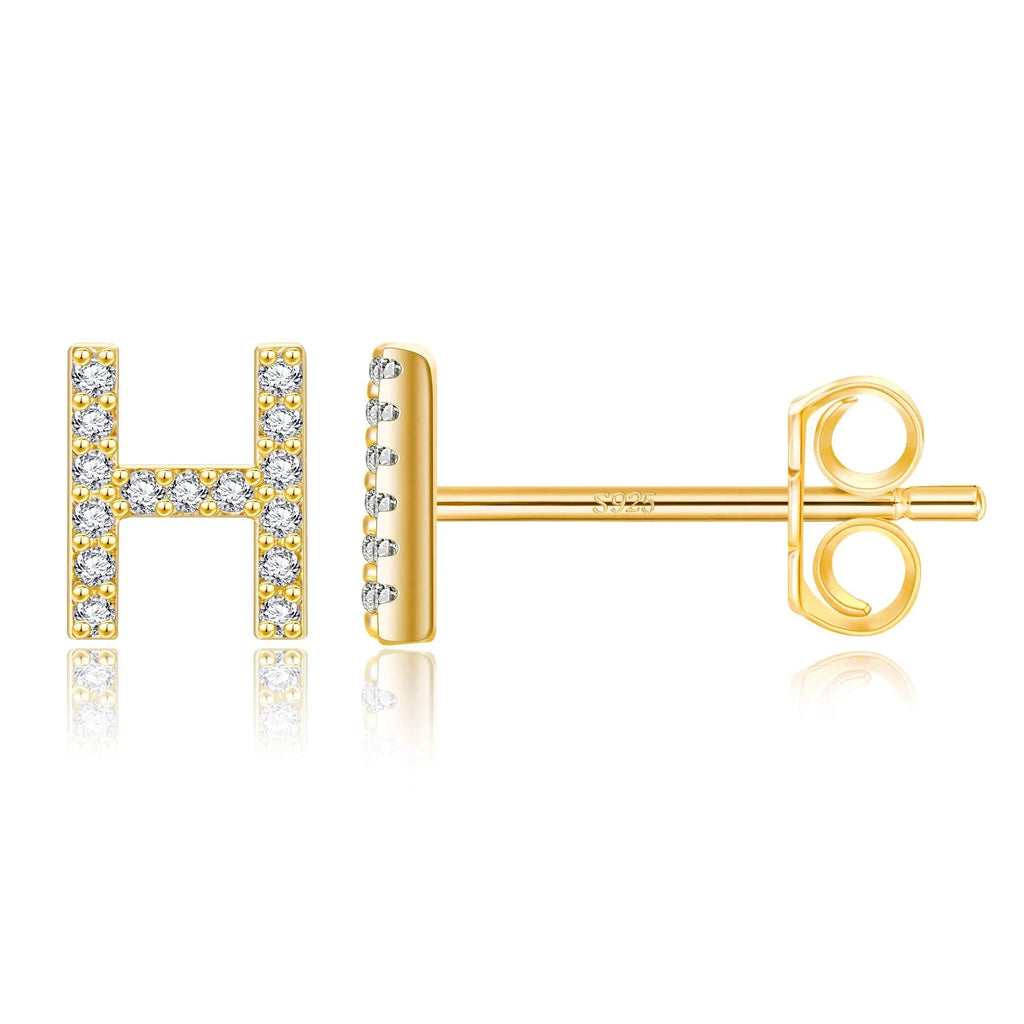 Boucles d'oreilles initiale - lettre