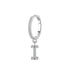 Boucles d'oreilles initiale - lettre