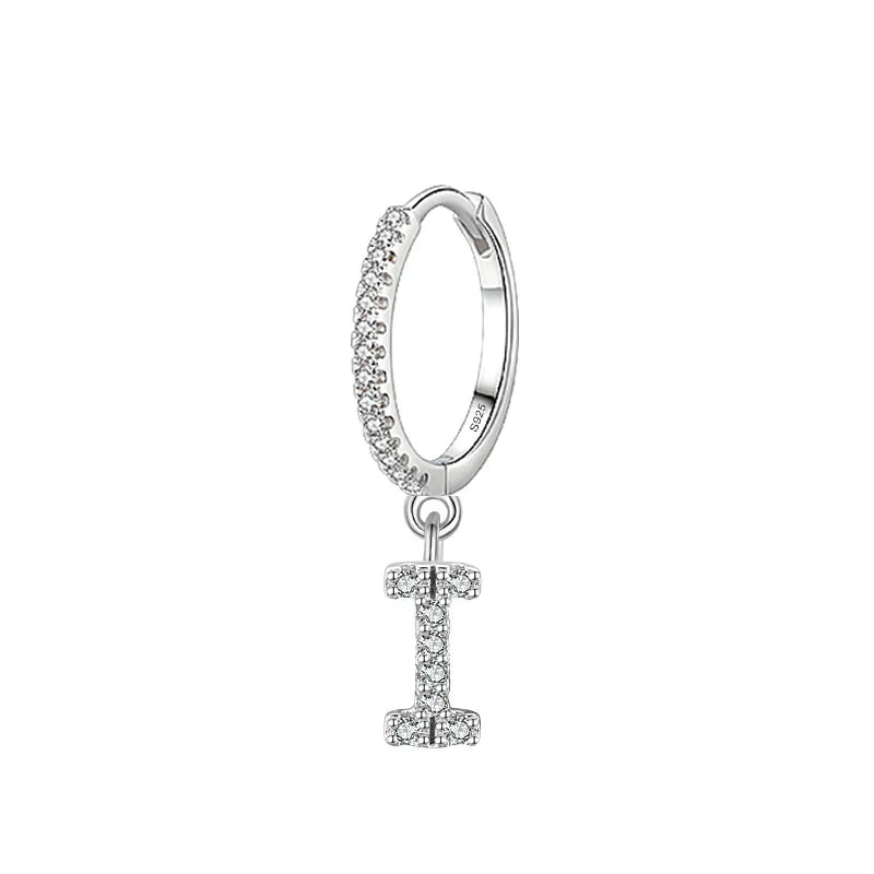 Boucles d'oreilles initiale - lettre