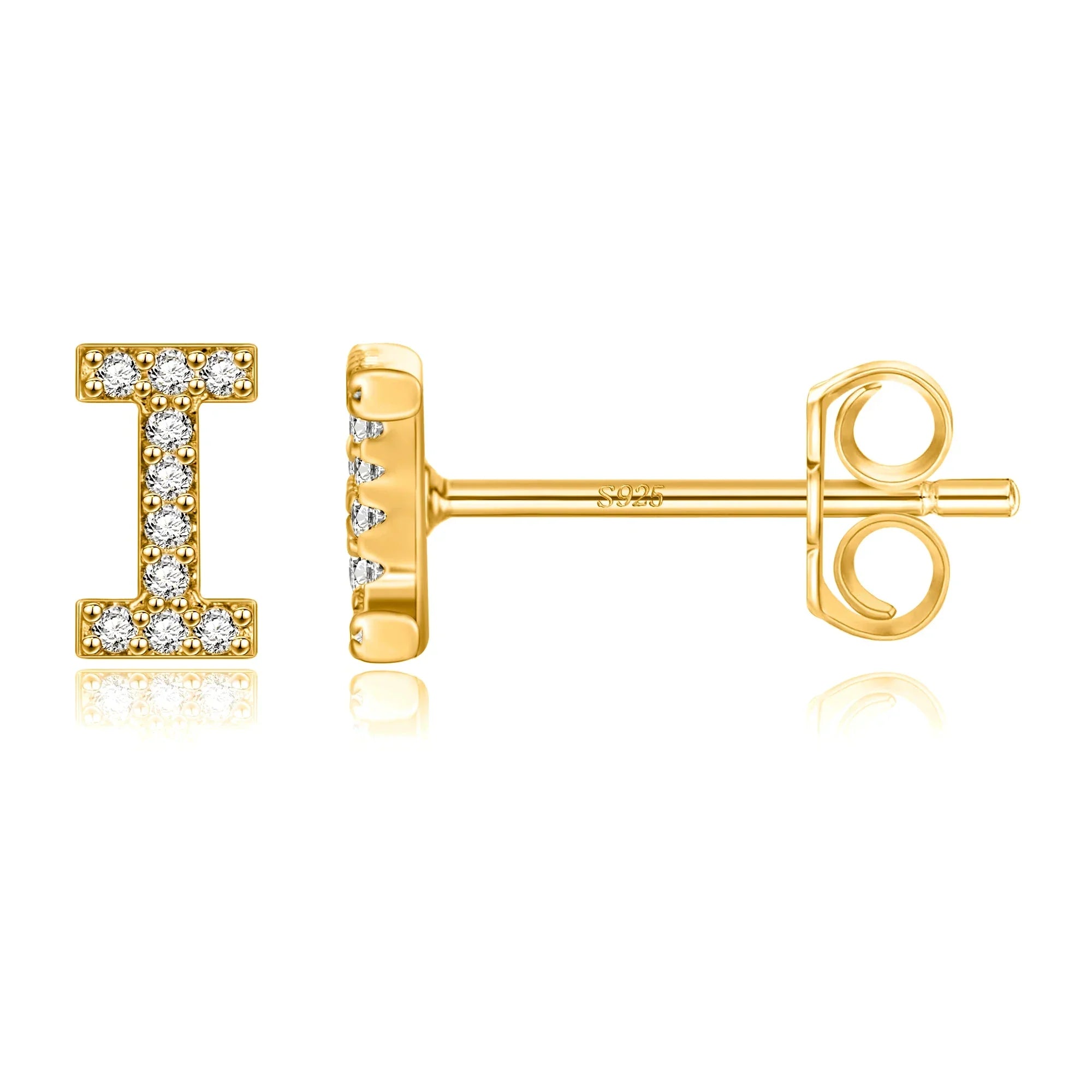 Boucles d'oreilles initiale - lettre