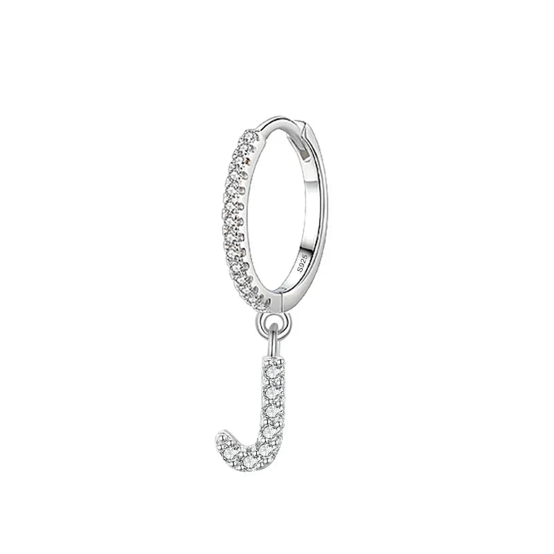 Boucles d'oreilles initiale - lettre