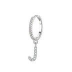 Boucles d'oreilles initiale - lettre