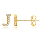 Boucles d'oreilles initiale - lettre
