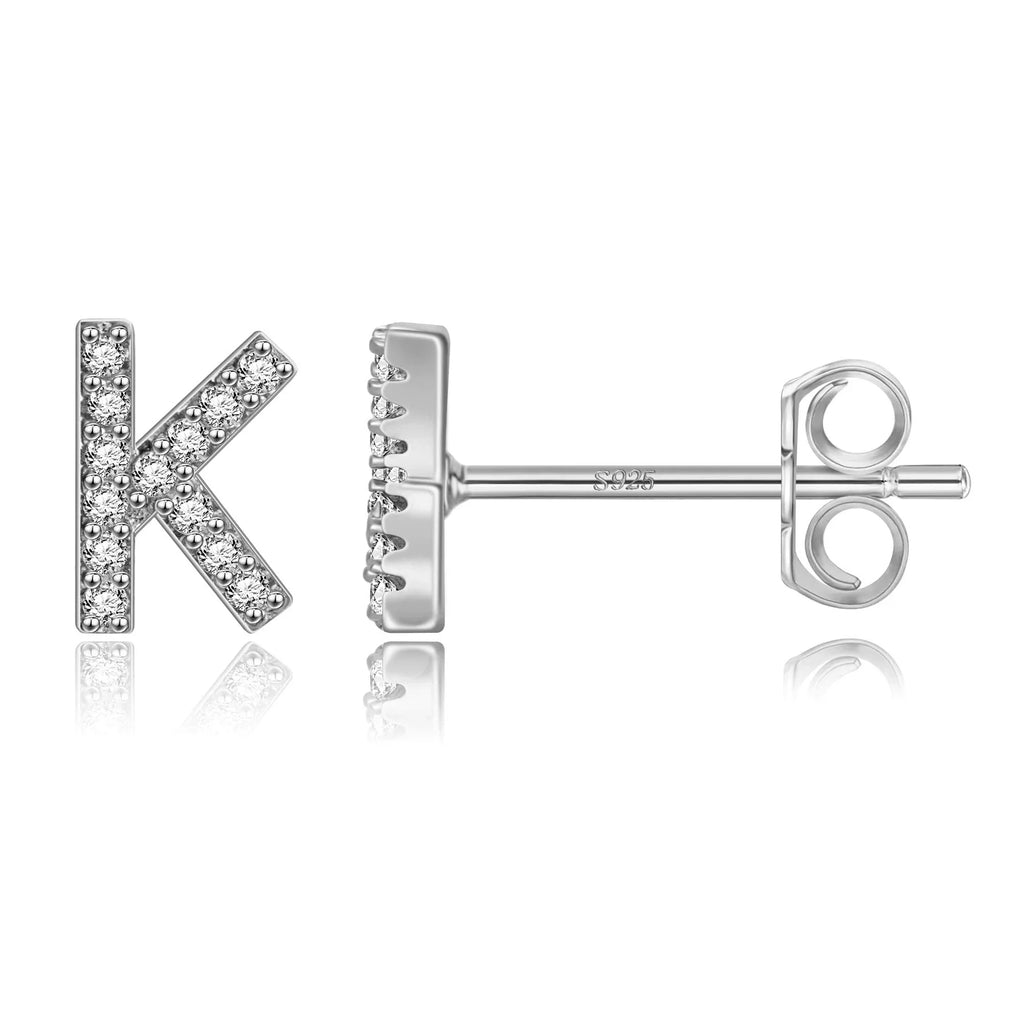 Boucles d'oreilles initiale - lettre