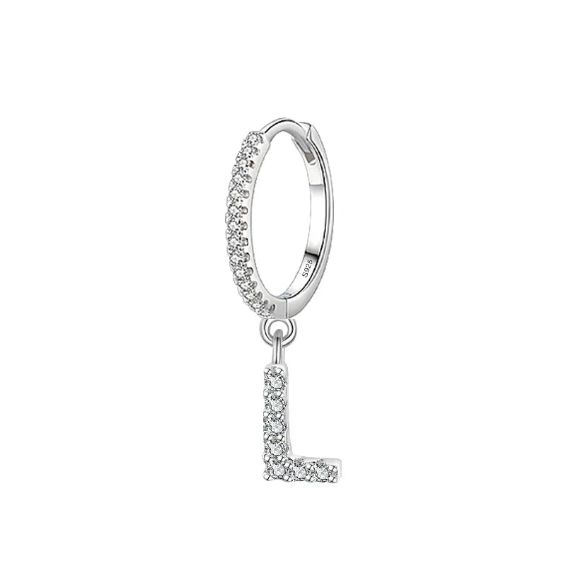 Boucles d'oreilles initiale - lettre