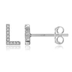 Boucles d'oreilles initiale - lettre