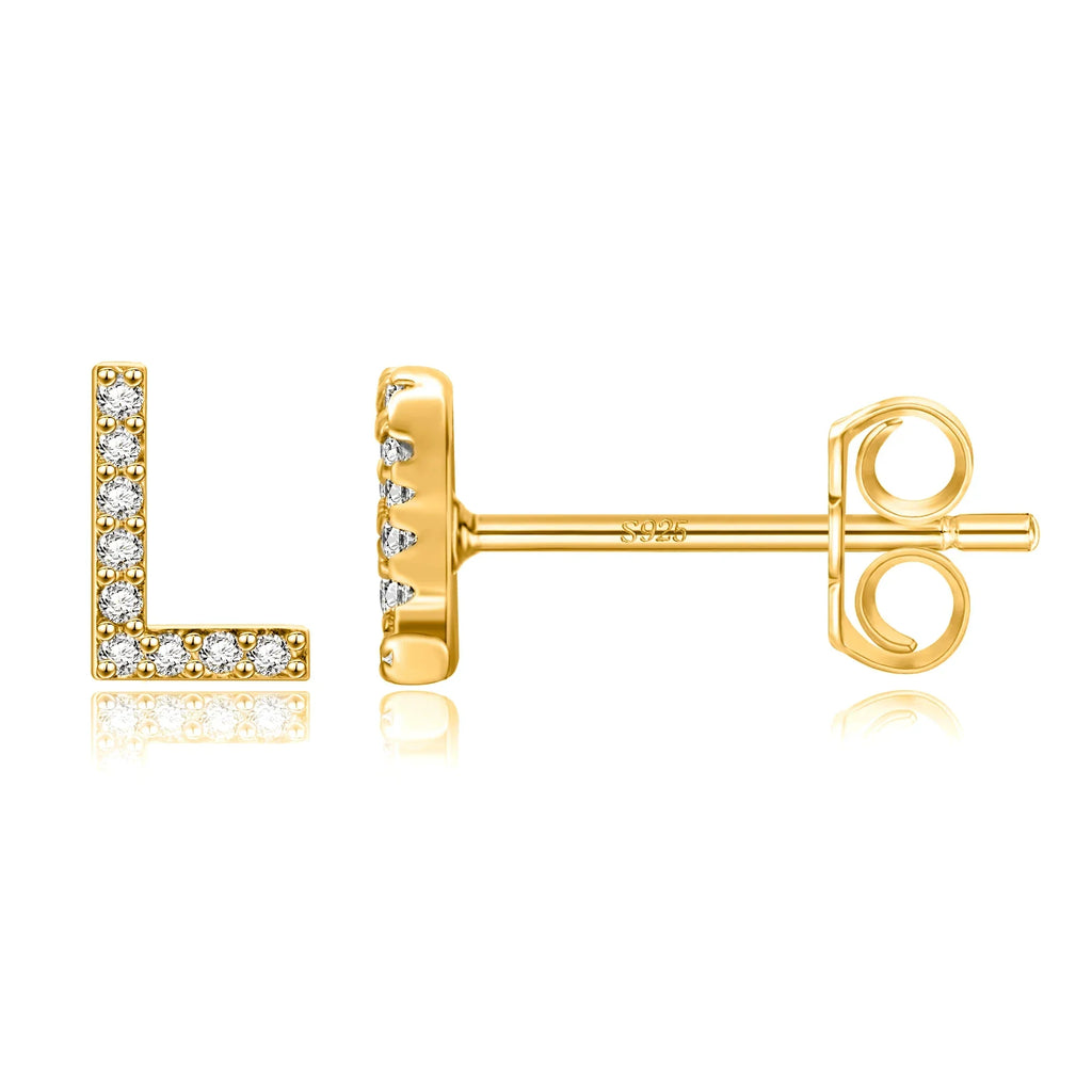 Boucles d'oreilles initiale - lettre