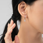 Boucles d'oreilles initiale - lettre