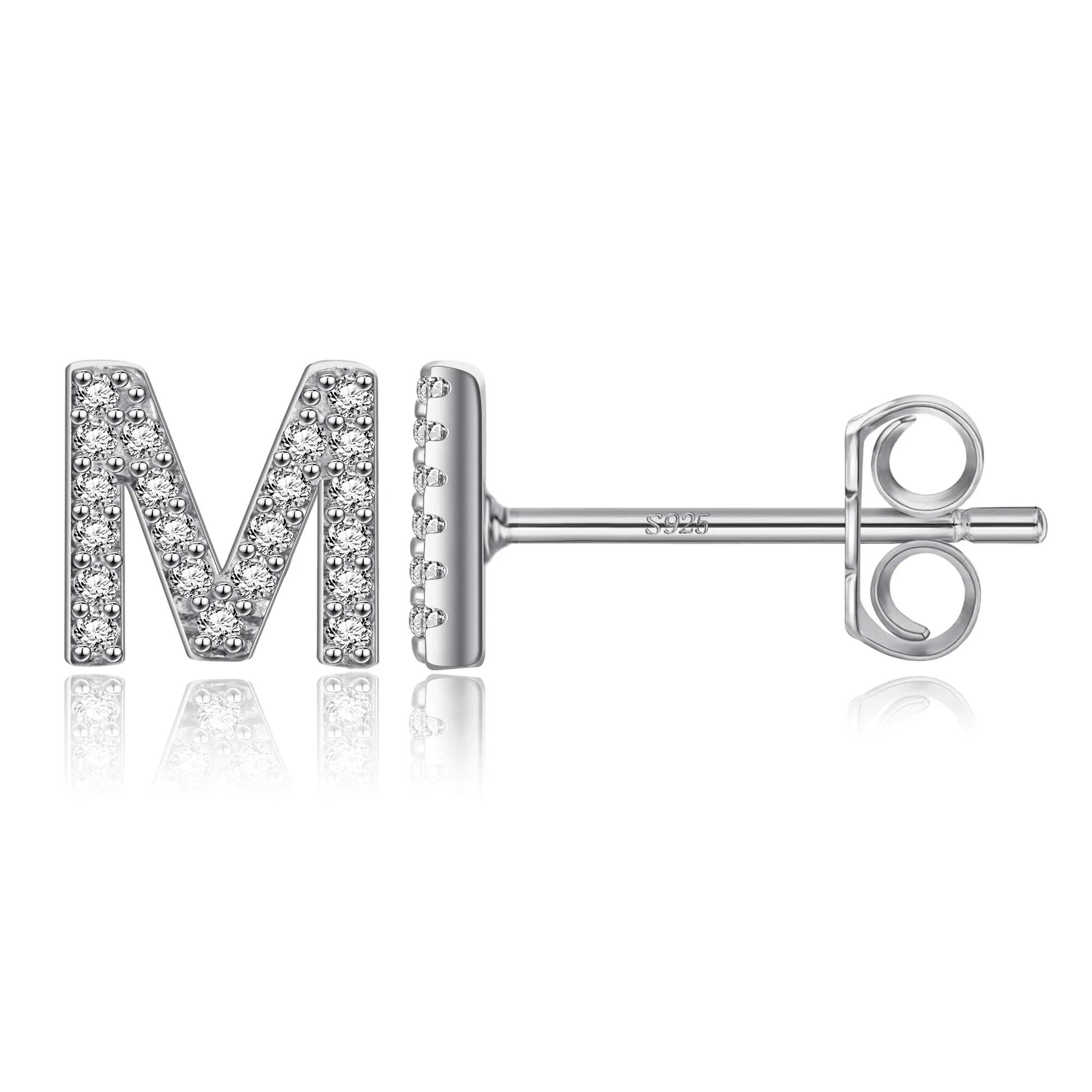 Boucles d'oreilles initiale - lettre