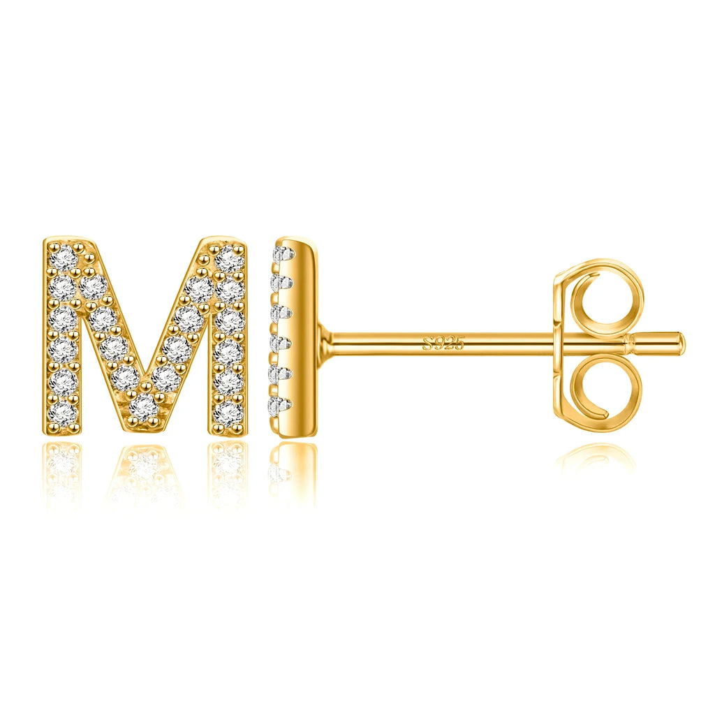Boucles d'oreilles initiale - lettre