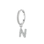 Boucles d'oreilles initiale - lettre