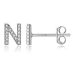 Boucles d'oreilles initiale - lettre