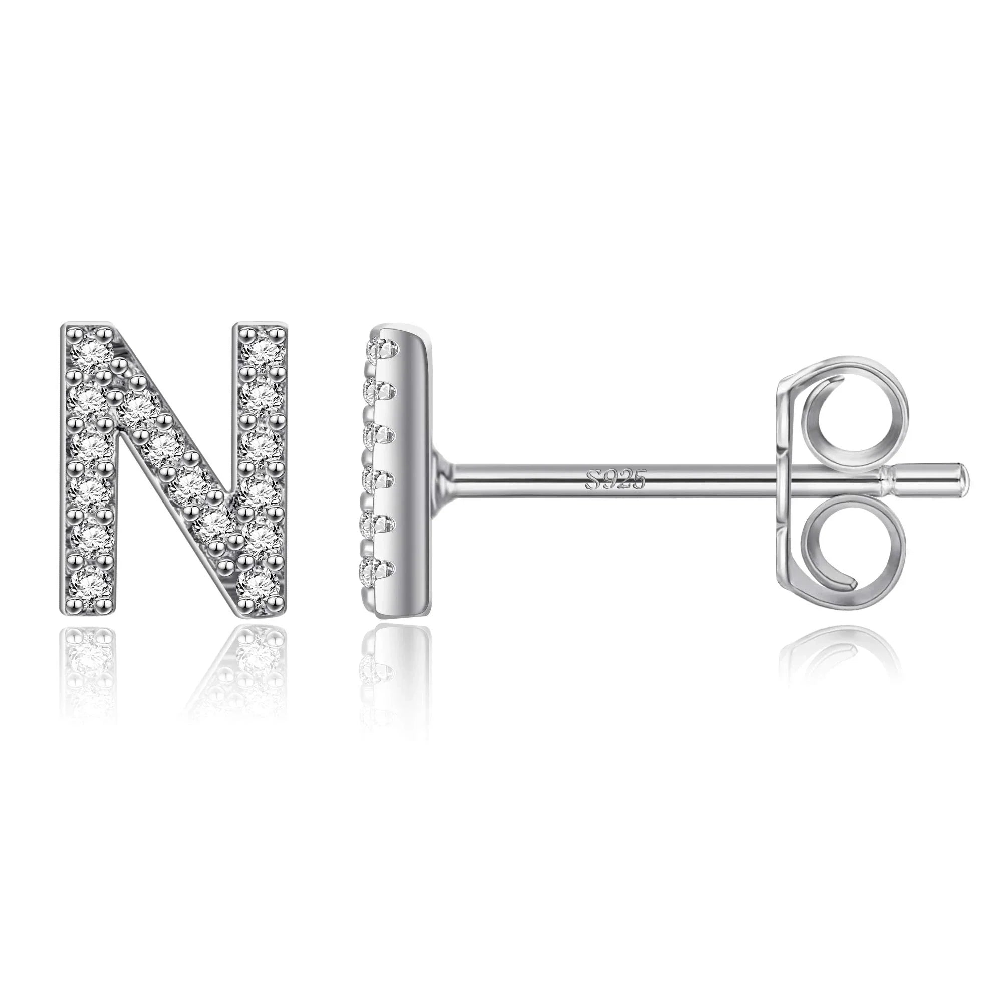 Boucles d'oreilles initiale - lettre