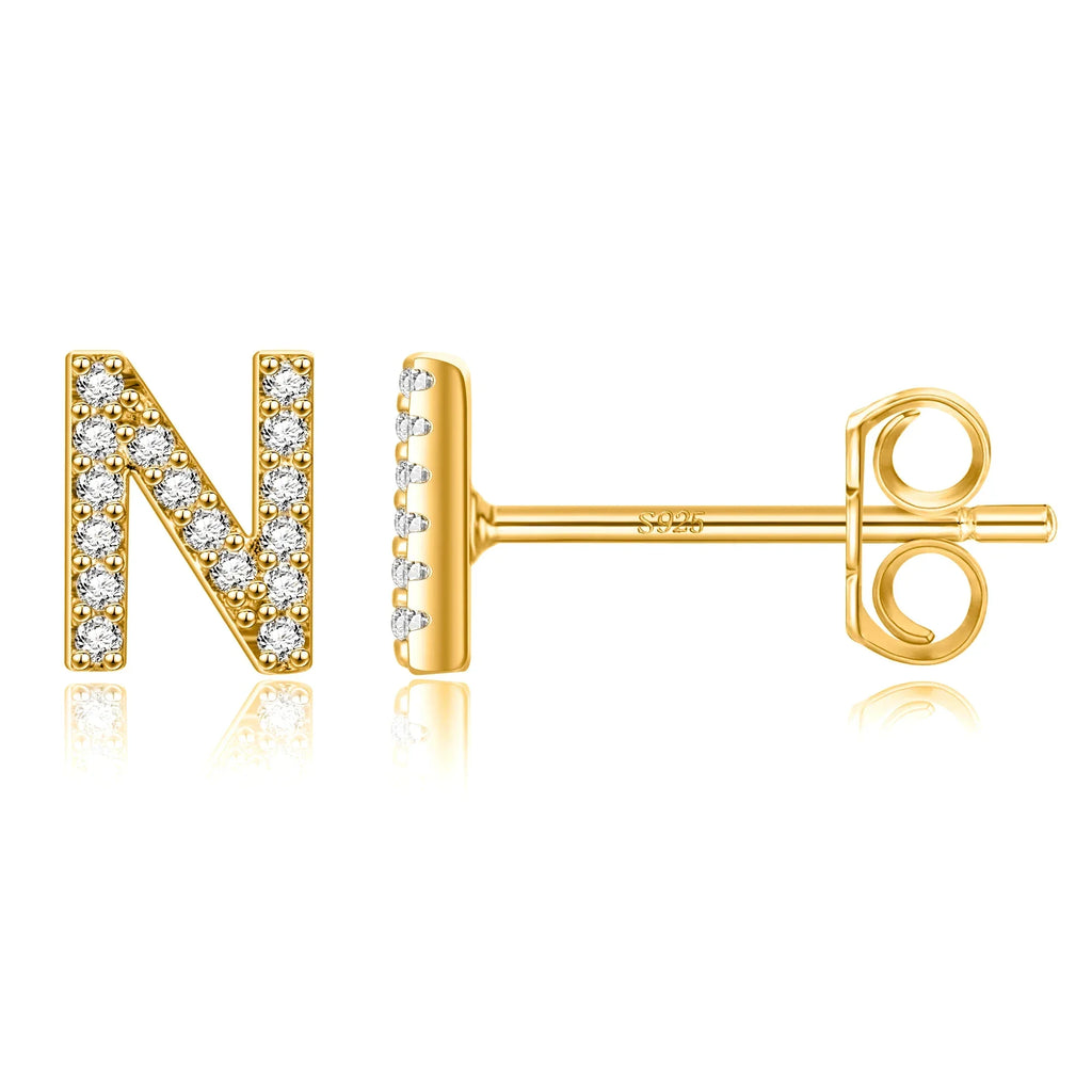 Boucles d'oreilles initiale - lettre