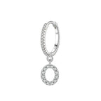 Boucles d'oreilles initiale - lettre