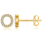 Boucles d'oreilles initiale - lettre